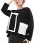 Geometric Panel Graphic Long Sleeve Top